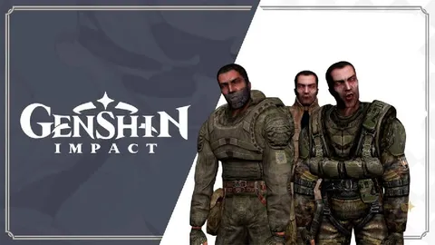Genshin Impact с суровыми сталкерами