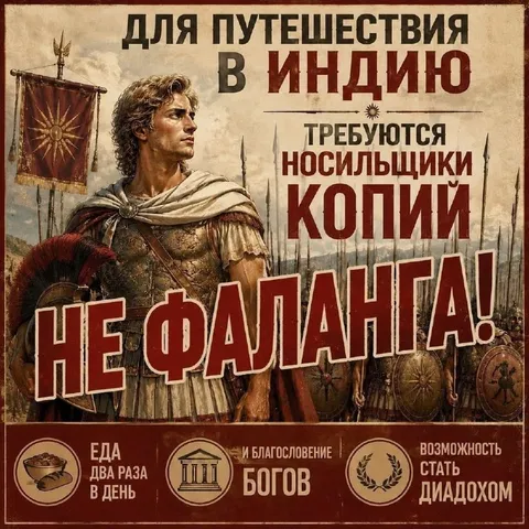 Носильщики копий в Индию