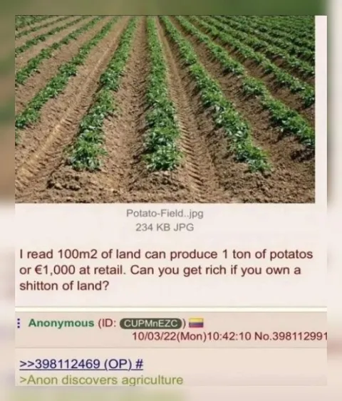 Anon Discovers Agriculture