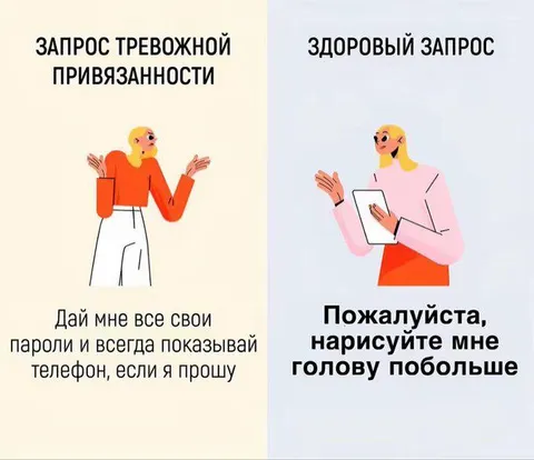 Тревожная и здоровая привязанность