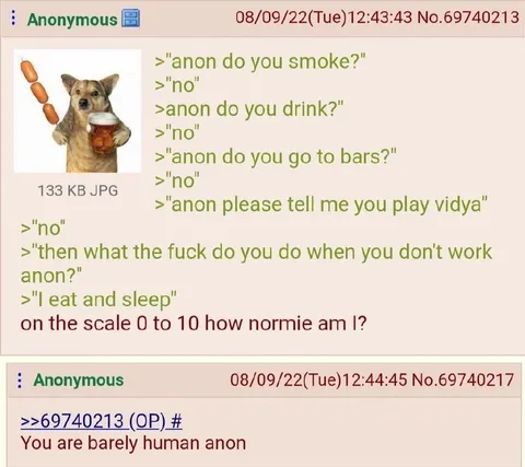 Barely Human Anon