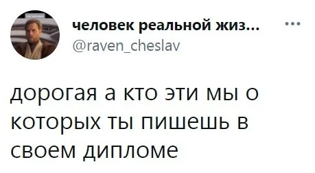 Кто эти «мы» в дипломе