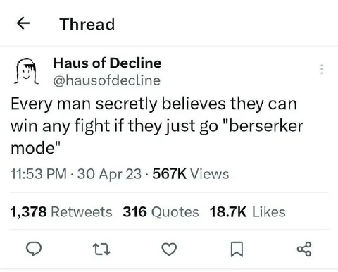 Berserker Mode Wins Any Fight