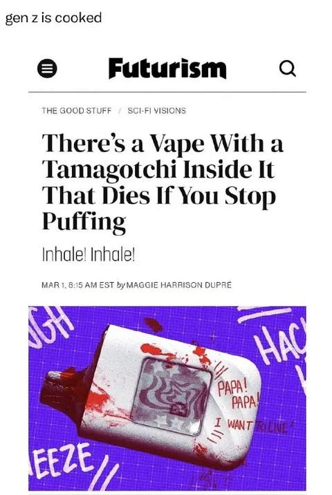 Tamagotchi Vape That Dies