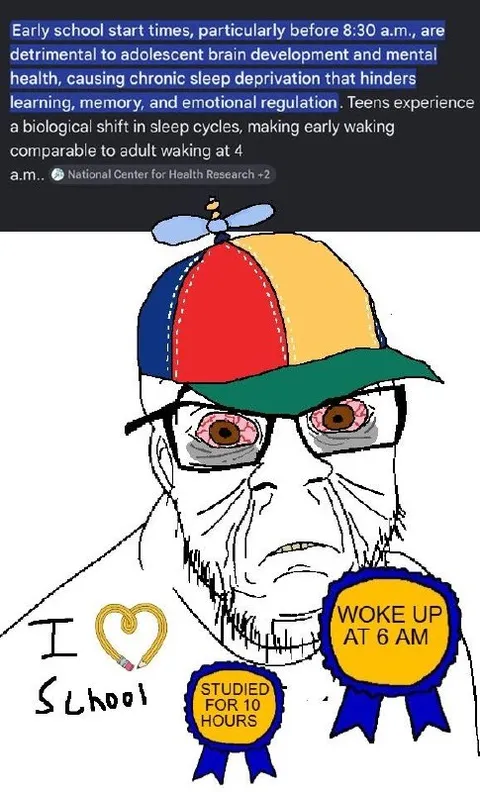 Woke Up at 6 AM for School