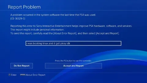 Linux Made the PS4 Report Itself