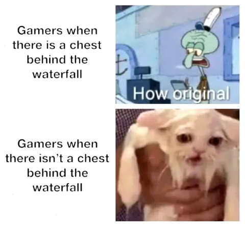 Gamers and the Waterfall Chest