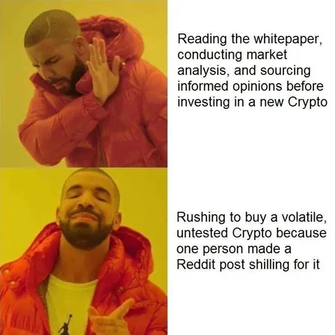 Drake Crypto Investing Meme