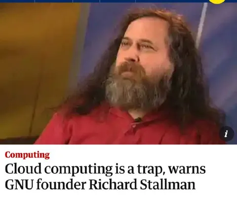 Richard Stallman Warns About Cloud Computing