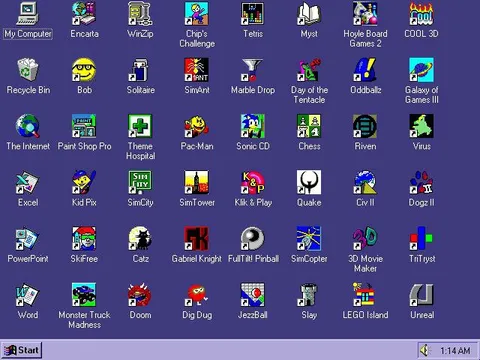 1990s Windows Game Desktop