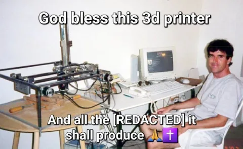 God Bless This 3D Printer