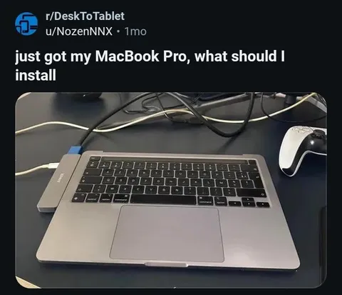 MacBook Pro Gaming Setup