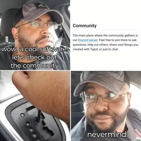 Cool Software Community Disappointment