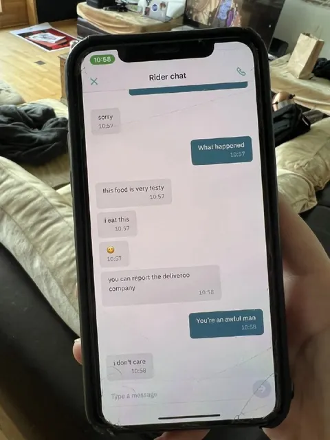 Rider Eats the Delivery