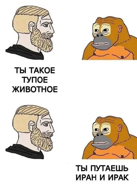 Ты путаешь Иран и Ирак