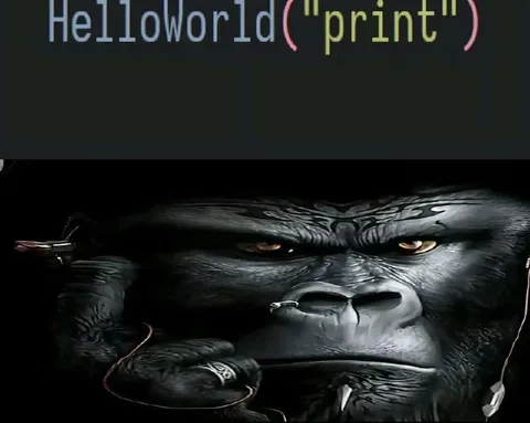 HelloWorld Print Gorilla