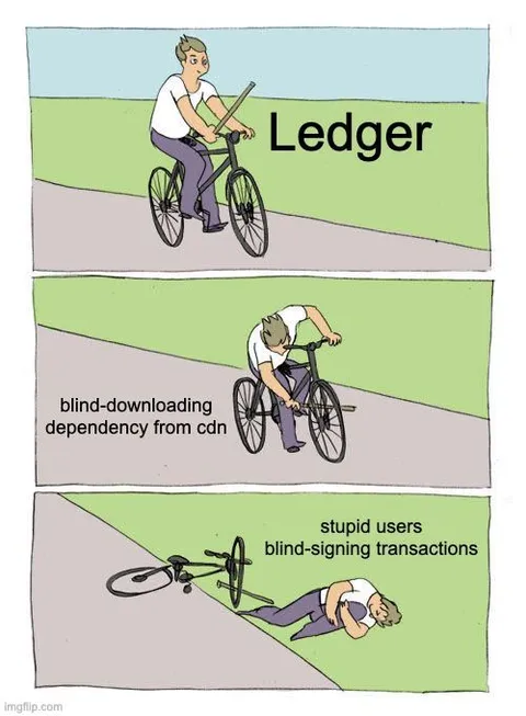 Ledger Dependency Bike Crash
