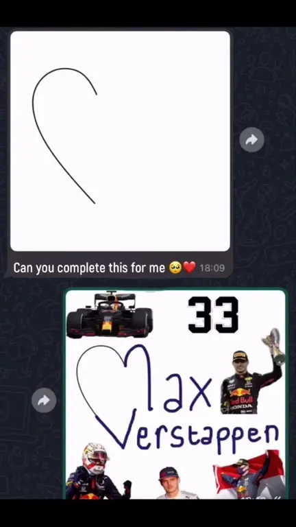 Complete the Max Verstappen heart