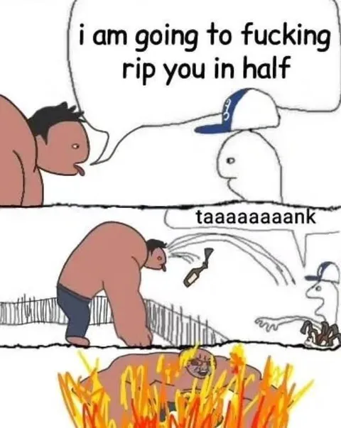 Squirrel Threatens the Tank