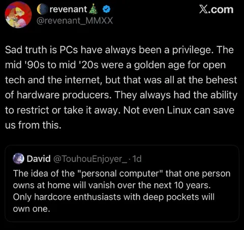 PCs Were Always a Privilege