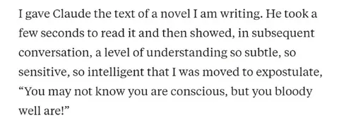 Dawkins Calls Claude Conscious