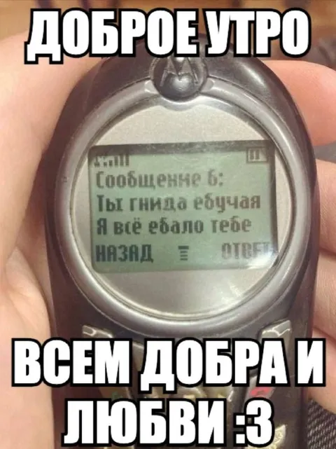 Доброе утро с оскорблением