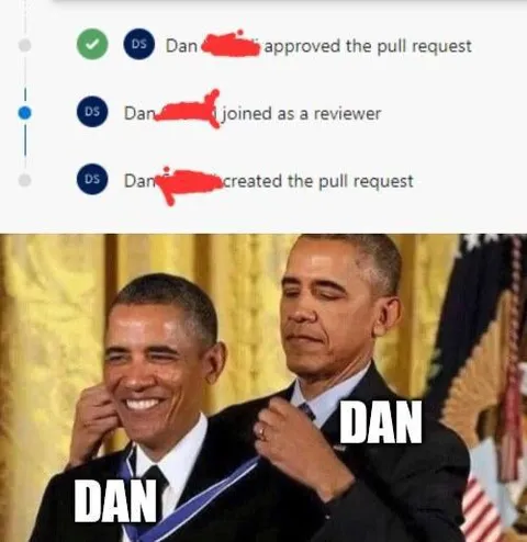 Dan Approves Dan’s Pull Request