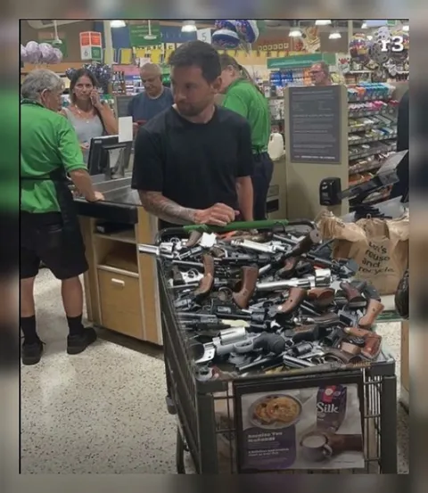 Shopping Cart Full of Guns