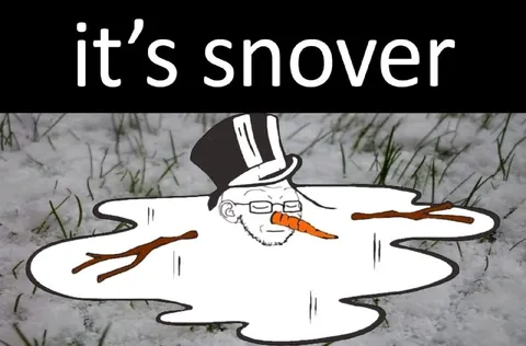It’s Snover Melting Snowman
