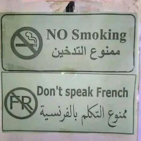 No Smoking, No French
