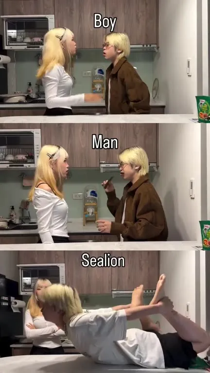 Boy Man Sealion
