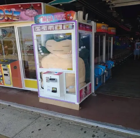 Giant Plush in Claw Machine