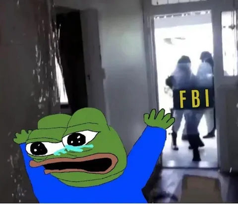 Crying Pepe Waves Goodbye