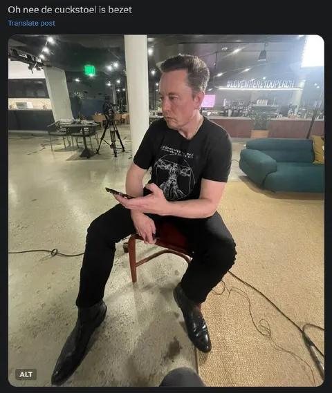 Elon Musk bezet de stoel