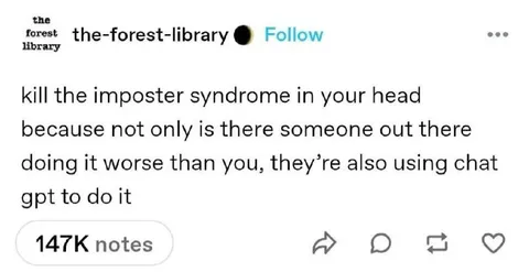 Imposter Syndrome and ChatGPT
