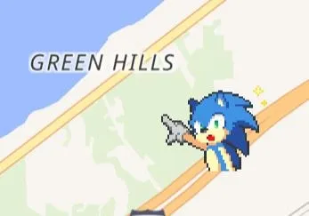 Sonic in Green Hills