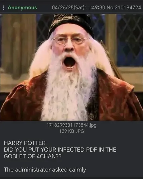 Dumbledore Asked Calmly