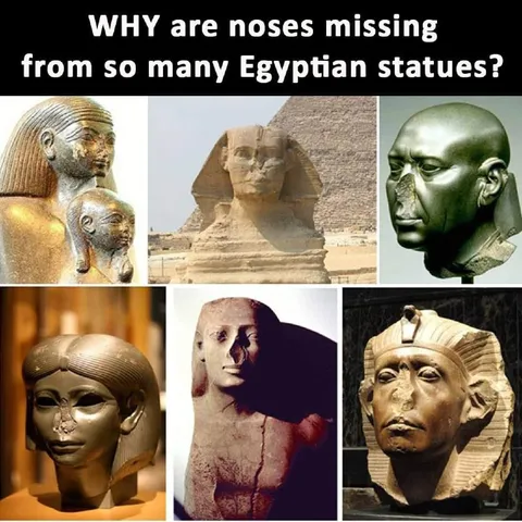 Why Egyptian Statues Have No Noses