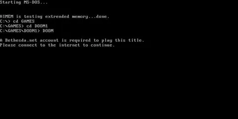 Bethesda Account for DOS Doom