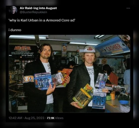 Karl Urban Armored Core Ad