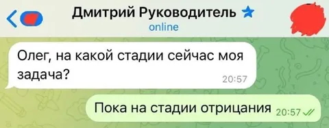 Стадия отрицания задачи