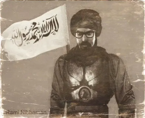 باتمان مع راية التوحيد