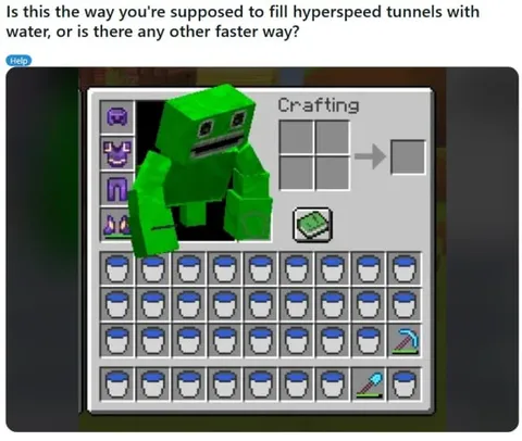 Filling Hyperspeed Tunnels with Water