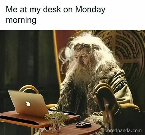 Dumbledore at His Desk Monday