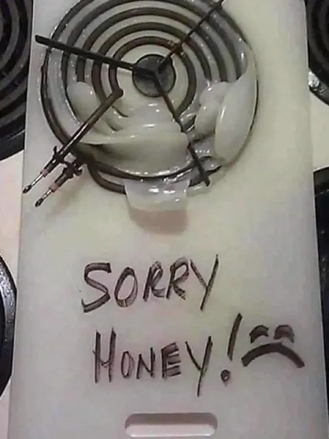 Sorry Honey Broken Stove