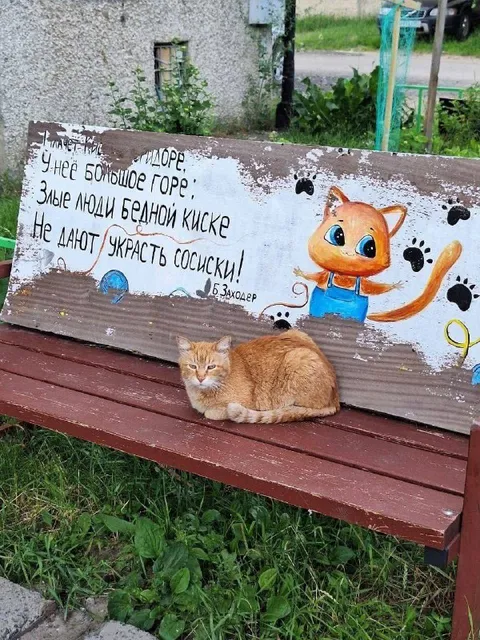 Кошка и несчастные сосиски