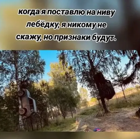 Признаки установленной лебёдки