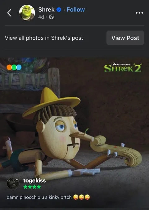Kinky Pinocchio Reaction