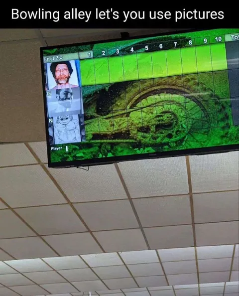 Bowling Alley Picture Scoreboard