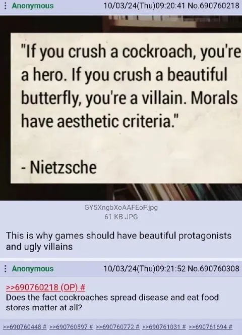 Aesthetic Morals and Beautiful Villains